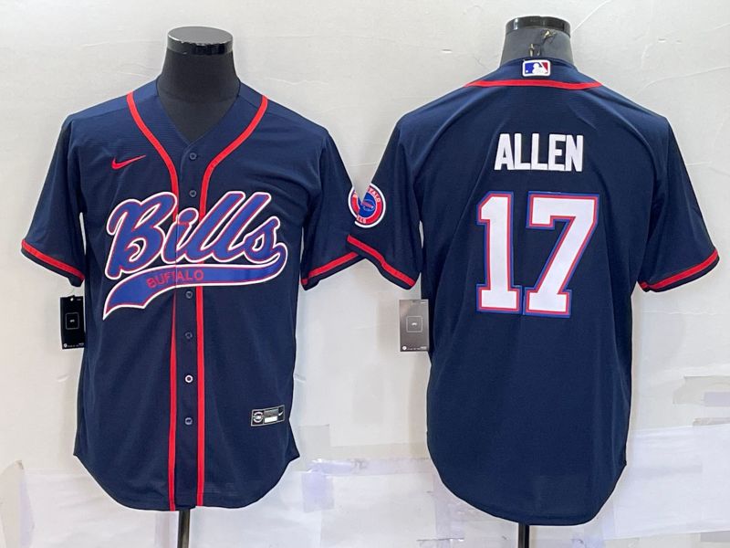 Men Buffalo Bills #17 Allen Blue 2022 Nike Co branded NFL Jersey1->los angeles rams->NFL Jersey